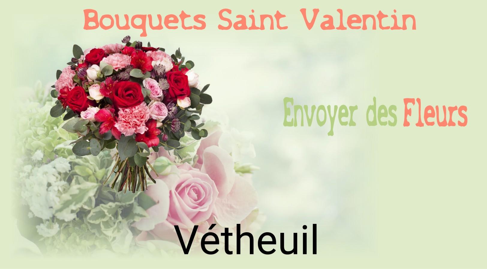 Roses de Saint-Valentin livrées à Vétheuil
